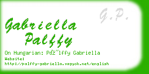 gabriella palffy business card